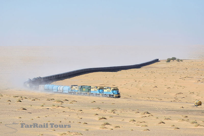 Desert railway in Mauritania