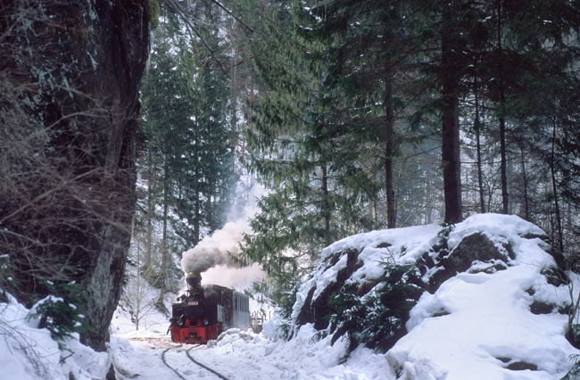 Winter steam in Romania
